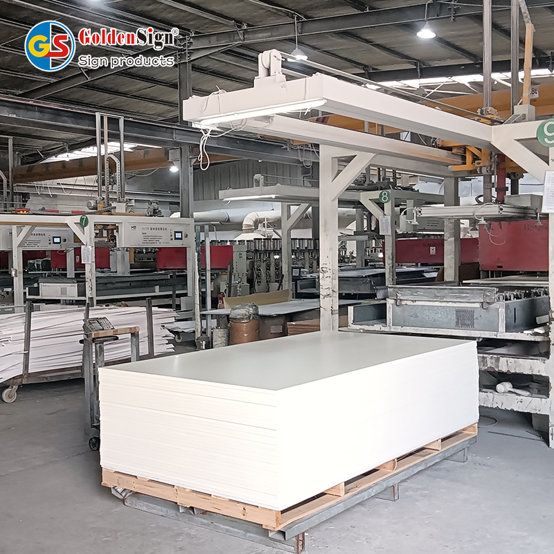 GoldenSign White 18mm 18mm PVC Celuka Painel de parede Painel de folha de placa de espuma PVC