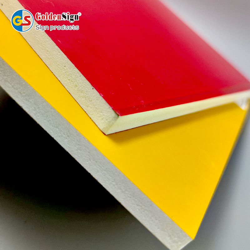 Folha de espuma de coextrusão de PVC de extrusão de PVC Goldensign 1-25mm Painel coextrudado de PVC 