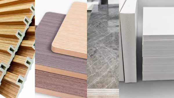 Material de PVC para banheiro do Goldensign