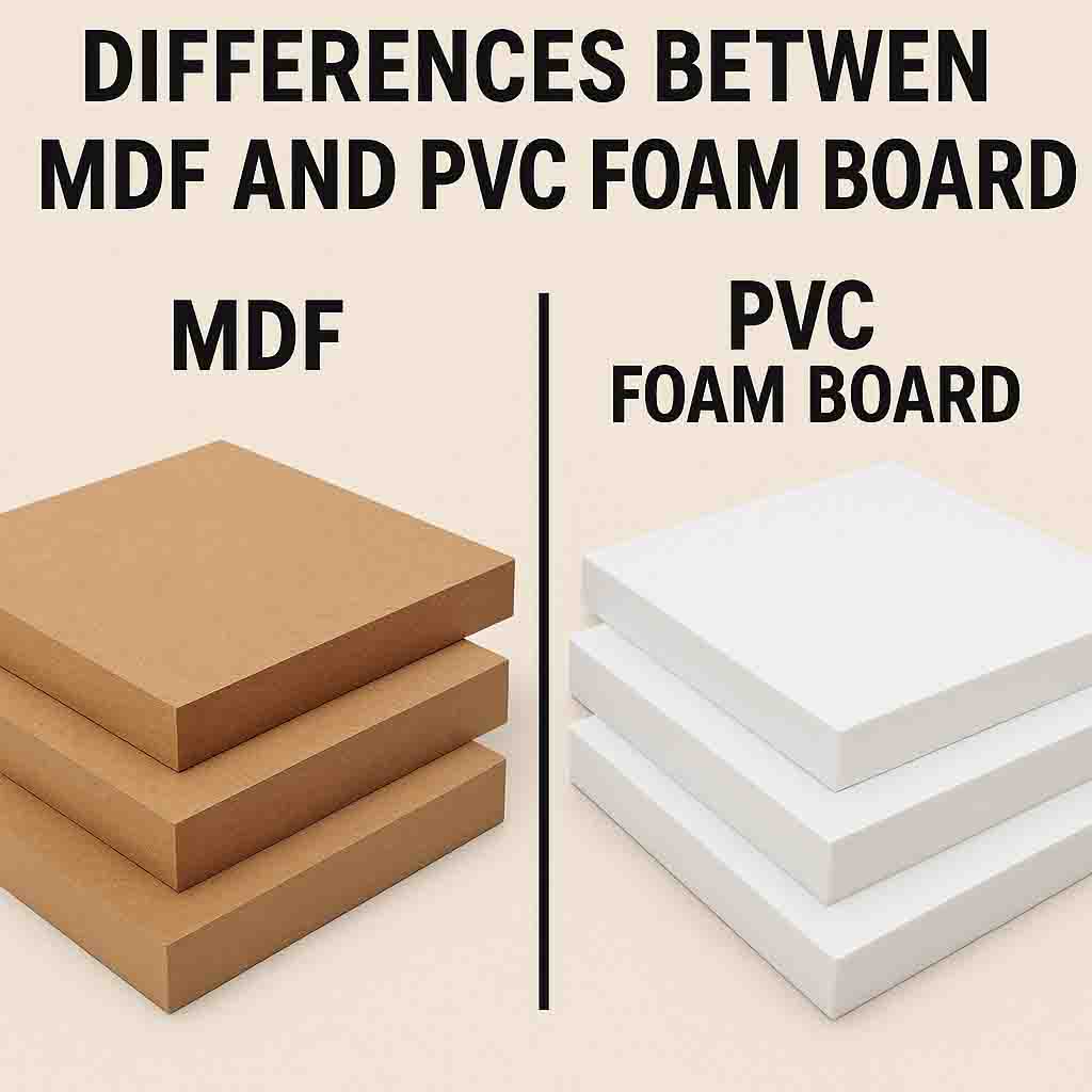 Diferenças entre MDF e placa de espuma de PVC: qual é o certo para o seu projeto?