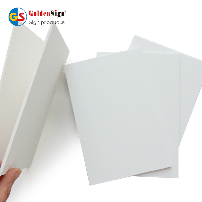 GS branco rígido de alta densidade 4*8 pés 1-40 mm folha de espuma plástica de PVC campo de publicidade ao ar livre dentro de casa