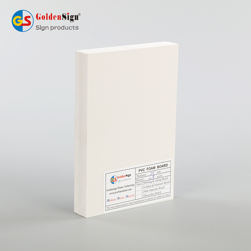 Placa de espuma de PVC de coextrusão Goldensign 4 * 8 (3 camadas)