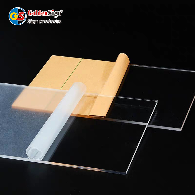 Folha de acrílico do fabricante Folha de placa acrílica extrudada transparente personalizada de PMMA