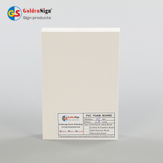 Goldensign leve à prova d'água 10-20mm 1220*2440mm Fabricante leve à prova d'água Goldensign PVC Celuka Board painéis de espuma para construção