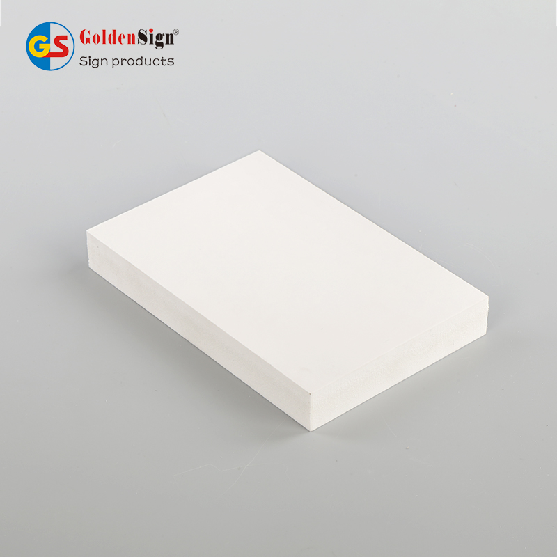Placa de espuma de PVC de coextrusão Goldensign 4 * 8 (3 camadas)