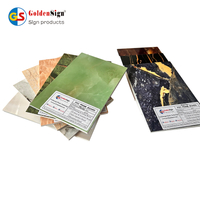 Folha de mármore de alta qualidade 1220*2440mm Decoração Folha UV PVC