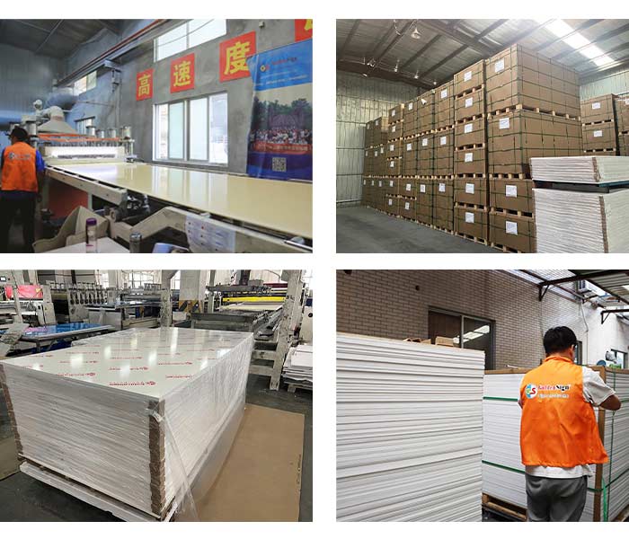 Goldensign mostrando folhas de espuma de PVC na International Expo