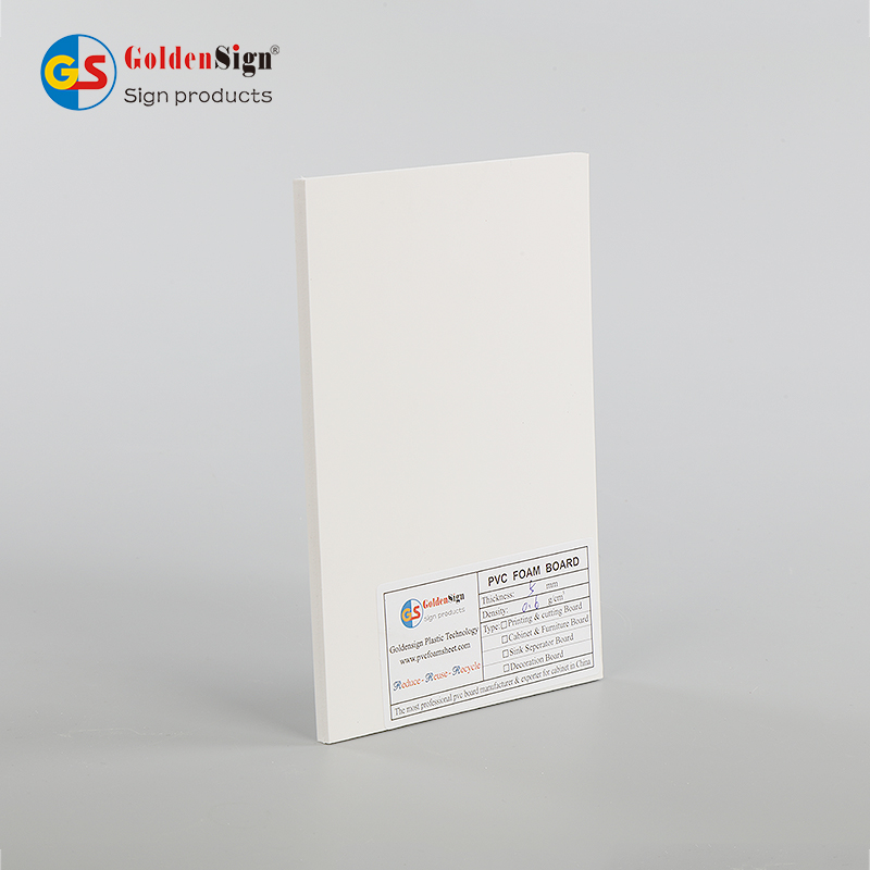 GoldenSign 1220x2440mm Placa de espuma PVC expandida para gabinete e sinalização