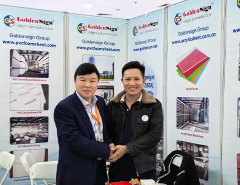Folha de espuma de PVC da GoldenSign Sign Products 2025Appp Expo