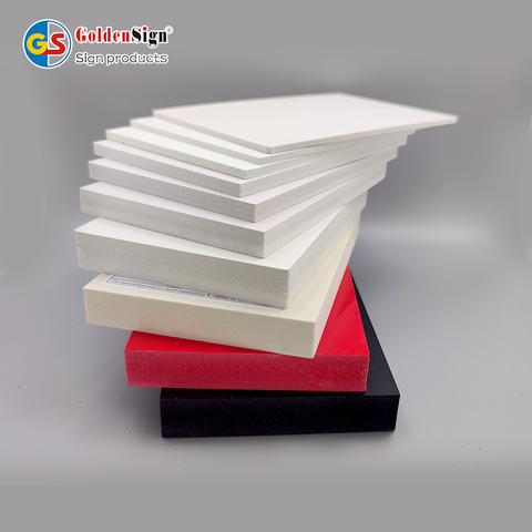 GoldenSign White 18mm 18mm PVC Celuka Painel de parede Painel de folha de placa de espuma PVC