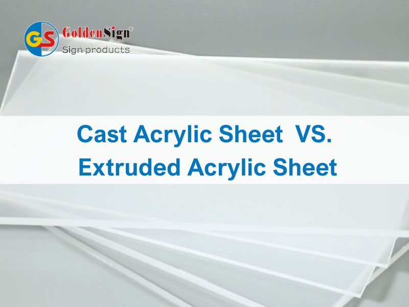 Folha de acrílico fundido VS. Folha acrílica extrudada